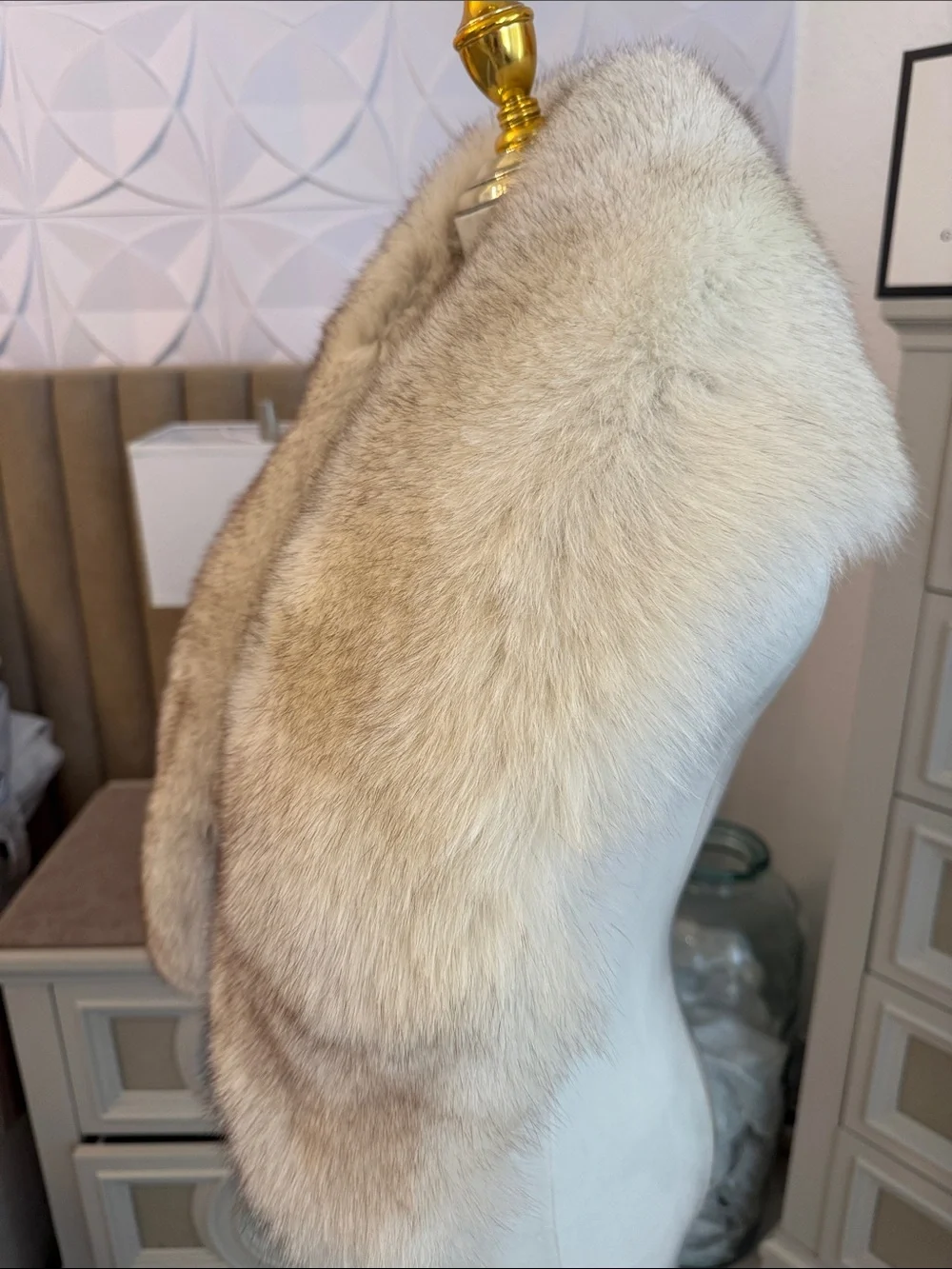 SAGA FOX FUR WRAP